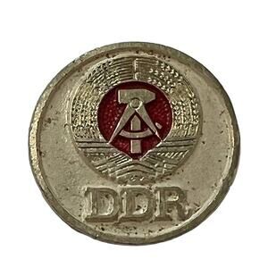 Vintage DDR German Democratic Republic Enamel Pin Socialist East Germany Badge